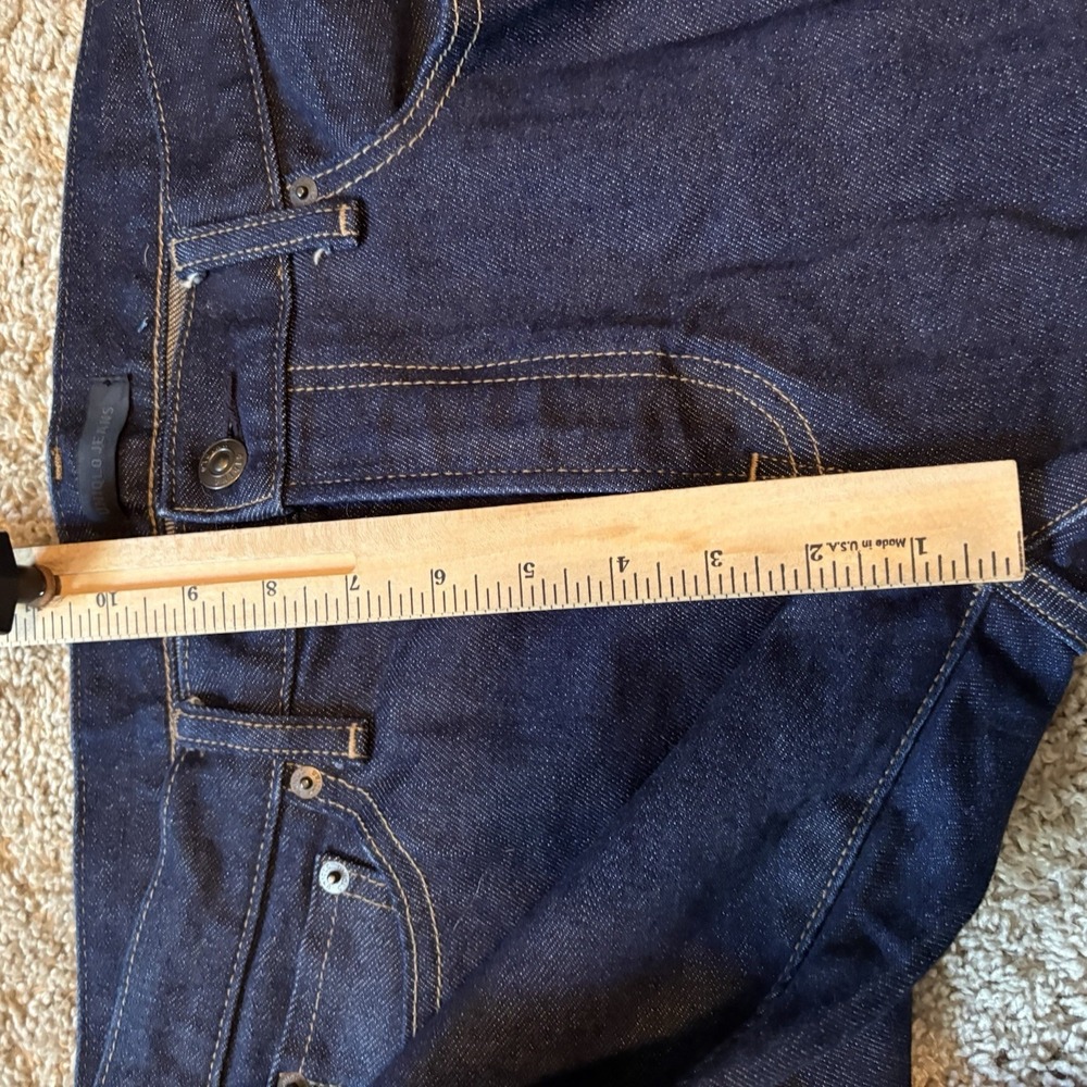Uniqlo Indigo Selvedge Denim Slim Straight Cut 34x32 EUC - Picture 6 of 7